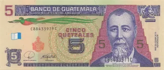 Guatemala 5 Quetzales, 2008 image