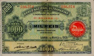 Guinea-Bissau 1.000 Réis, 1909