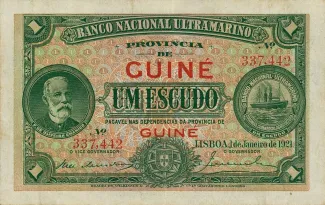 Guinea-Bissau 1 Escudo, 1921 image