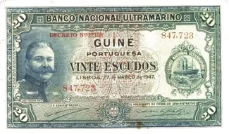 Guinea-Bissau 20 Escudos, 1947 image