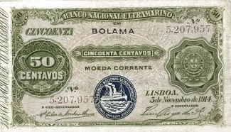 Guinea-Bissau 50 Centavos, 1914 image