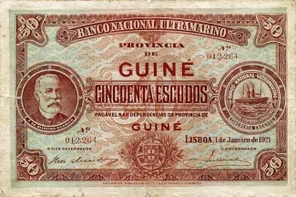 Guinea-Bissau 50 Escudos, 1921 image