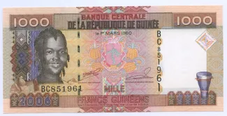 Guinea 1.000 Francs, 2006-2015 obverse