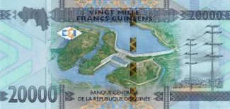 Guinea 20.000 Francs, 2018-2024 reverse