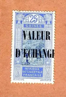 Guinea 25 Centimes, 1920 obverse