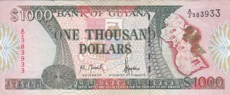 Guyana 1.000 Dollars, 1996 image
