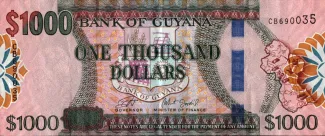 Guyana 1.000 Dollars, 2019 image