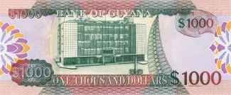 Guyana 1.000 Dollars, 2024 reverse