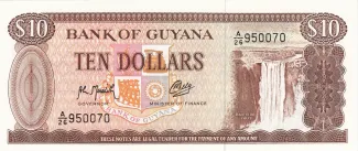 Guyana 10 Dollars, 1966 image