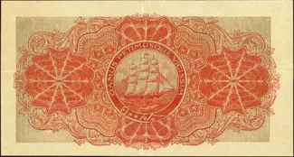 Guyana 1 Dollar, 1916-1918 reverse