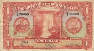 Guyana 1 Dollar, 1942 image