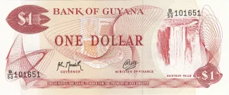 Guyana 1 Dollar, 1992 image