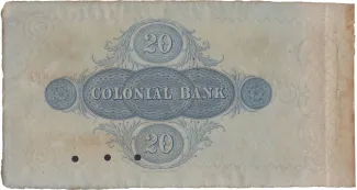 Guyana 20 Dollars, 1910 reverse