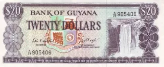 Guyana 20 Dollars, 1983 image