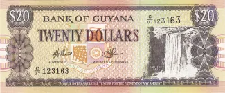 Guyana 20 Dollars, 2018 image