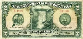 Guyana 2 Dollars, 1936 image