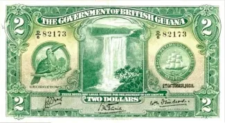 Guyana 2 Dollars, 1942 image