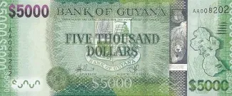 Guyana 5.000 Dollars, 2022 image