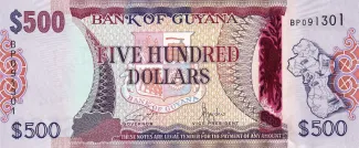 Guyana 500 Dollars, 2024 image