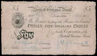 Guyana 5 Dollars, 1902 image