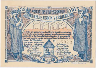 Hainaut (Lodelinsart) 2 Francs, 1915 image