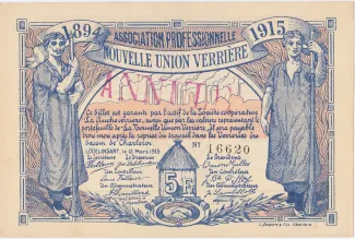 Hainaut (Lodelinsart) 5 Francs, 1915 image