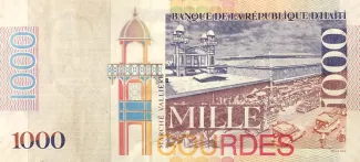 Haiti 1.000 Gourdes, 1999-2021 reverse