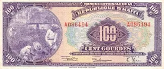 Haiti 100 Gourdes, 1951-1964 obverse