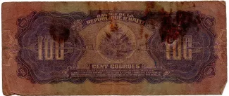 Haiti 100 Gourdes, 1986-1988 reverse