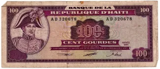 Haiti 100 Gourdes, 1991 obverse