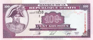 Haiti 100 Gourdes, 2000 obverse