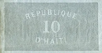 Haiti 10 Gourdes, 1827 reverse