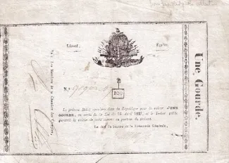 Haiti 1 Gourde, 1827 obverse