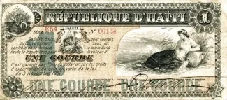 Haiti 1 Gourde, 1887 obverse