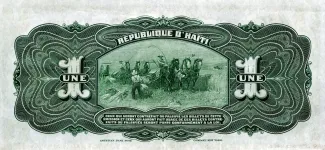 Haiti 1 Gourde, 1916 reverse