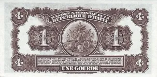 Haiti 1 Gourde, 1950 reverse