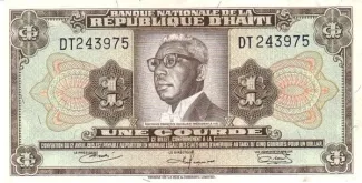 Haiti 1 Gourde, 1968 obverse