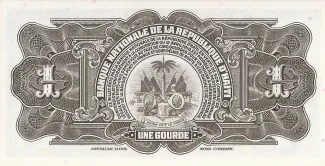 Haiti 1 Gourde, 1971 reverse