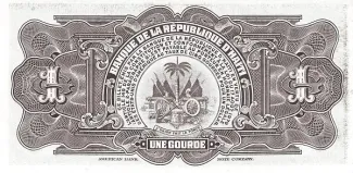 Haiti 1 Gourde, 1980-1982 reverse