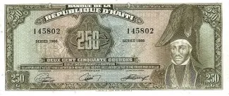 Haiti 250 Gourdes, 1986-1988 obverse