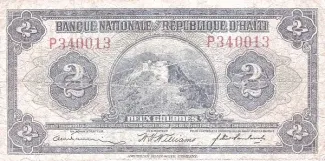 Haiti 2 Gourdes, 1925-1932 obverse
