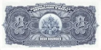 Haiti 2 Gourdes, 1951-1964 reverse