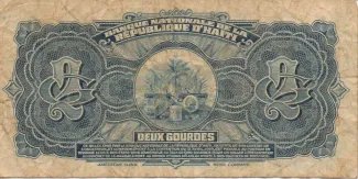 Haiti 2 Gourdes, 1964 reverse