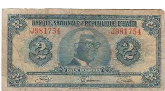 Haiti 2 Gourdes, 1971 obverse