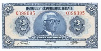Haiti 2 Gourdes, 1980-1982 obverse