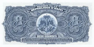 Haiti 2 Gourdes, 1980-1982 reverse