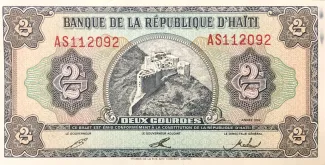 Haiti 2 Gourdes, 1992 obverse