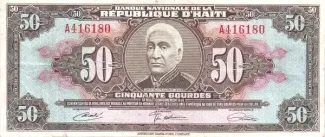 Haiti 50 Gourdes, 1971 obverse