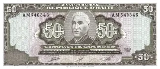 Haiti 50 Gourdes, 1991-1999 obverse