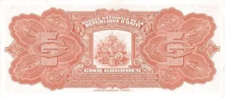 Haiti 5 Gourdes, 1964 reverse